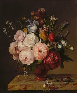 1817年的一个花瓶上的花瓶